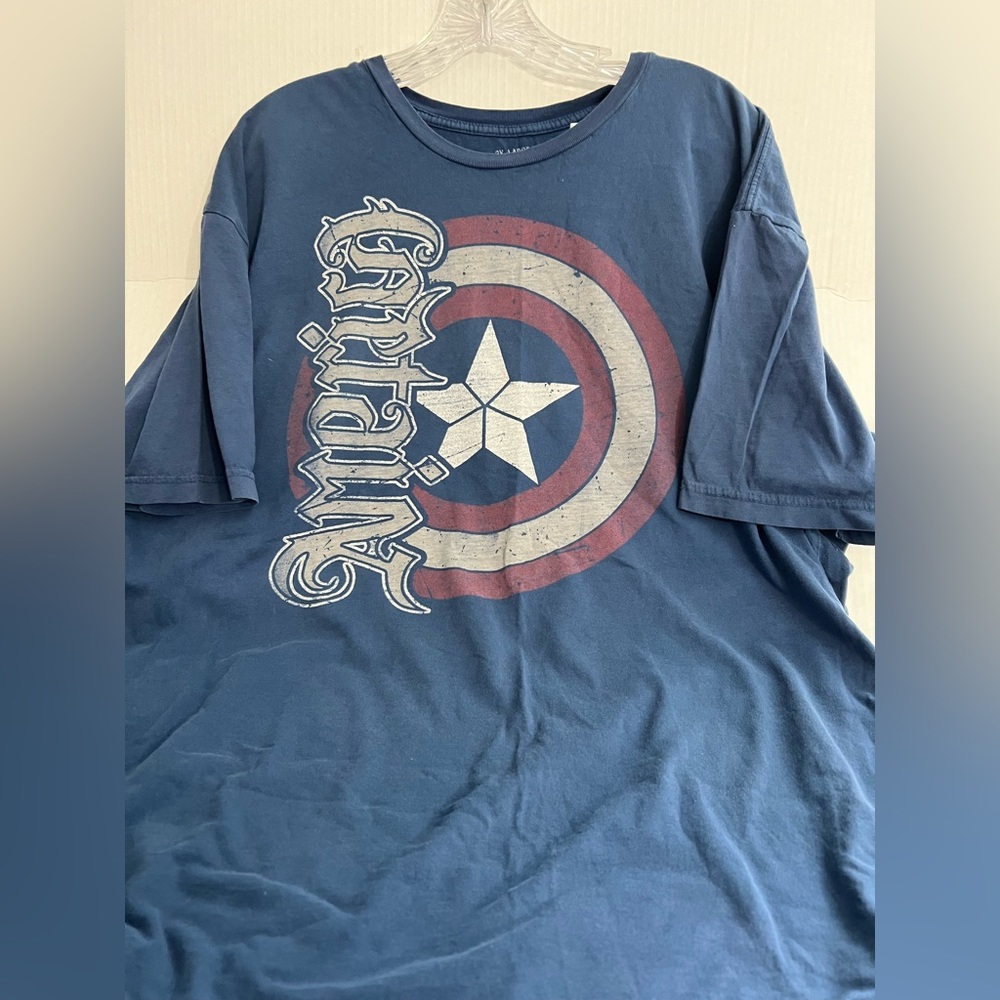 Red Chapter Marvel Captain America Graphic T-Shirt